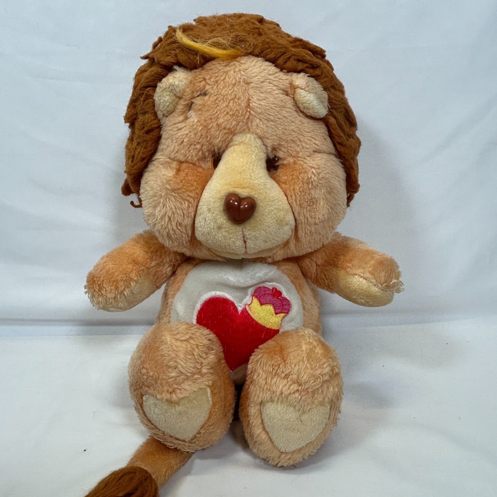Care Bear Cousins Lion Brave Heart 1984 Brown Kenner Vintage Plush Original 80s